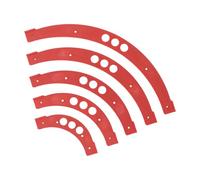 Woodworking Corner Chamfer Template, Router Corner Radius Jig Set with R100 R150 R200 R250 R300 Arc Guides, Engineering Plastic Round Corner Template for Furniture Door Window Craf