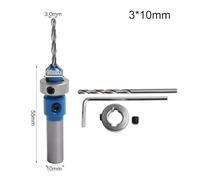 Woodworking Countersink Drill Bit Adjustable Opener Milling Plastic Wood Woodworking Countersink Accuracy in Every Project Resulting in Clean (3 * 10mm)
