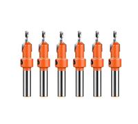 Woodworking Countersink Drill Bit Set High Quality Alloy Bit for Wood Milling Cutter Making on Woodworking Projects (6pcs)