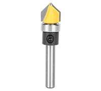 Woodworking Cutter V Shaped High Hardness Double Blade Cutting Design Carbide Material 1/4 x 1/2 for Professional Carpenters and Woodworkers