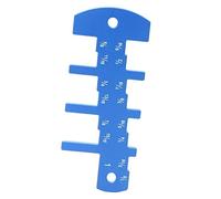 Woodworking Depth Gauge British System Carpenter's DIY Tool for Router Table Saw (Blue)