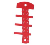 Woodworking Depth Gauge British System Carpenter's DIY Tool for Router Table Saw (Red)
