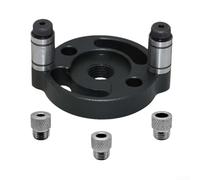 Woodworking Drill Guide Locator, Aluminum Alloy Self-Centering Pocket Hole Jig with 3 Drill Bushings (6/8/10mm) for Wood and Metal Drilling Tasks(6/8/10mm(6/8/10m(6/8/10(6/8/1(6/8/(6/8(6/(6((Black)