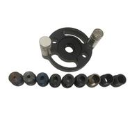 Woodworking Drilling Circular Locator with 2-10Mm Drill Sleeves for Precision Alignment Aluminum Alloy Fixture Kit for DIY Wood Projects 9-Piece Set