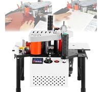 Woodworking Edge Bander Banding Machine Portable Curve Straight with Speed Control 5-10m/min, for Furniture Cabinet Processing
