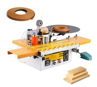Woodworking Edge Banding Machine, Speed Adjustable, 2-Sided Gluing, Intelligent Temperature Control, Enlarged Design for Efficient Banding