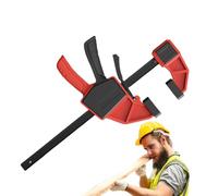 Woodworking F Clamps - 12" Steel Bar Construction, Quick Release Mechanism, Durable Nylon Handles | Precision Grip backs projects that ensure a carpint