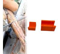 Woodworking for Mitre Box Cabinet for Hand Saw - 45° & 90° Angle Cutting Guide, ABS Plastic, 121 x 47 x 43 mm, Orange, 2-Piece Set