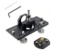 Woodworking Hinge Hole Locator 35mm Hidden Hinge Jig with Engraved Ruler Guide and 2 Clamp Knobs for Cabinet and Wardrobe Door Setup