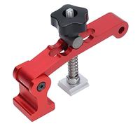 Woodworking Hold Down Clamps, Red Anodizing Treatment Scratch Resistant Universal T Track Clamp High Strengh Aluminum Alloy 6061 for Positioning
