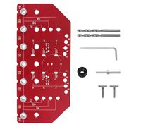 Woodworking Hole Drilling Guide Locator 35mm Hinge Boring Jigs with Fixtures Aluminum Hole Opener Template Hinges Jig for Door and Frame