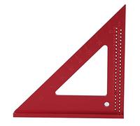 Woodworking Hole Scribing Gauge, 45/90 Degree Aluminum Triangular Ruler, Precision Marking Tool with 1mm Increment Holes for Woodworkers and DIY Enthusiasts