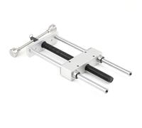 Woodworking Inertia Vise, Heavy-Duty Desktop Table Clamp with 0-300mm Range, Double Link CNC Compatible for DIY and for Precision Engineering, Silver