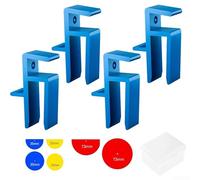 Woodworking Jig Set For Cabinet Scribing, Marking Tool With Precision Disc System For 16-18mm Openings, Home Improvement Time-Saving Design(4PCS blue)