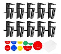 Woodworking Jig Set For Cabinet Scribing, Marking Tool With Precision Disc System For 16-18mm Openings, Home Improvement Time-Saving Design(10PCS black)