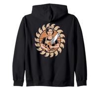 Woodworking Lady, Fun Female Carpenter, DIY Enthusiast Zip Hoodie