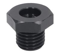 Woodworking Lathe Adapter Turning Tool Headstock Spindle Reducer Sleeve 25mm Male Thread 18mm Female Thread Black