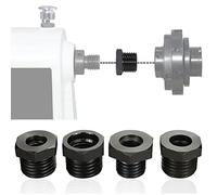 Woodworking Lathe Chuck Adapter, Black Steel M33x3.5/M18x2.5/1-8TPI/ 3/4''x16 Woodworking Lathe Chuck Thread Adapter for Woodworking Chuck, Woodworking Lathe, Etc. (Size : M33X3.5toM18X2.5)