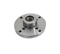 Woodworking Lathe Chuck, Woodworking Lathe Panel, Flange, Thread Size 1 x 8TPI, 4 Inches, Silver