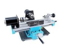 Woodworking Lathe for DIY Projects, Versatile Wooden Model Making and Household Bracelet Processing Machine for Turning and Grinding Wood