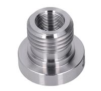 Woodworking Lathe Spindle Adapter Stainless Steel Precision Threaded 8TPI 33mm Male 20mm Female Headstock Spindle Extension for Woodturning Craftsmen and DIY Enthusiasts