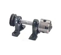 Woodworking Lathe Spindle with Flange Three-jaw Four-jaw Chuck Simple Buddha Bead Machine Assembly(Type1)