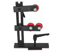 Woodworking Lathe Steady Rest L Shape Steady Rest Cast Iron Woodworking Lathe Tool with 3Pcs Fixing Wheels for Splitting Bed Knife Cutting Of Long Shaft Workpieces