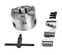 Woodworking Lathes Collet Kit, 3 Jaw Lathe Chuck Nodular Cast Iron Strong High Accuracy for Equipment(K11-100)