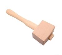 Woodworking Mallet for Chisels and Wood Assembly - Solid Beechwood Hammer with Balanced Weight, 250 mm Length, Natural Wood Finish, Suitable for Tapping