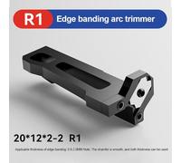 Woodworking Manual Planer Tool with Carbide Blade for Edge Banding and Chamfering, R1/R2/R3 Trimmer for Wood Board Deburring, Aluminum Alloy Body, 96x40x34mm, Black