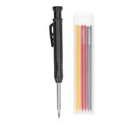 Woodworking Marking Pen Tungsten Carbide Scriber 2.8mm Pointed Tip for Wood Metal Plastic Glass Scribing and Carving Projects with Replacement Refills (Three-color refill)