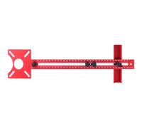Woodworking Marking Ruler, Adjustable Aluminum Alloy Ruler with Slotting Edge Milling Tool, Precision Circle Cutter for Routing, Drawing, Engineering and Architecture