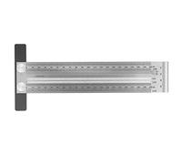 Woodworking Marking T Ruler, Carpenter Positioning Scribing Ruler, High Accuracy Stainless Steel Measuring Gauge with Clear Metric Scale for Woodworking and Carpentry (200mm)