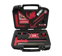 Woodworking Measuring Tool Kit, 10 Pieces Woodworking Square Set With Aluminum Tracing Ruler, Center Locator, Compass, Sharpening Guide, Alt Meter