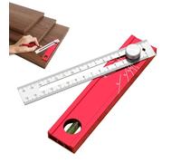 Woodworking Measuring Tools | Gauge and Tracer with Bubble Level | Ruler for Tracing Lines | For Home Laboratory Garage Carpentry Plasterboard Framing Installation Fin