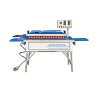 Woodworking Mini Semi-Automatic Edge Banding Machine Wardrobe, Cabinet, Door Panel Furniture Straight Bander MY70C Speed and Efficiency Improvement(MY70C with Table)