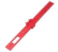 Woodworking Precision Pocket Rule - Metal Slide Stop Marking Ruler Metric Inch Measuring Wood Working Scribing Tool - Engineers Adjustable Sliding Ruler