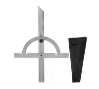 Woodworking Protractor, Carbon Steel Angle Ruler, Adjustable Protractor with Engraved Lines, Easy Read Portable Angle Finder for Carpentry and DIY Projects