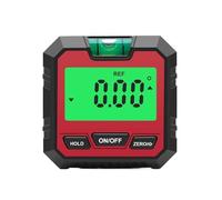 Woodworking Protractor, Digital Angle Finder Level Box Protractor Bevel Ruler Gauge Inclinometer with Magnetic Based Backlight,Angle Measuring Tool(Red-with-Spray)