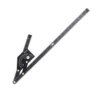 Woodworking Protractor, High Accuracy Aluminium Alloy Angle Ladder, 0-180 Degree, Multi-Purpose Construction Teacher with Clear Scales for Woodworking, To Ensure That The Messu