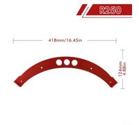 Woodworking Round Formold for R-100/R-150/R-200/R-250/R-300, Plastic Inner & Outer Corner Trimming Template Tool for Precise Cutting, Double L(R250)
