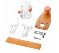 Woodworking Router Electric Hand Trimmer 680W Copper Core Motor with Dust Cover for Holes Slotting Circle Cutting Jig Compatible with Trim and Chamfer