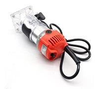 Woodworking Router Hand Trimmer Tool, 800W Electric Palm Router with 6 Variable Speeds for Wood and Laminate Flooring, 30000 RPM, Aluminum Construction