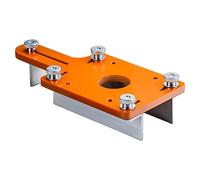 Woodworking Router Insert Plate Aluminum Alloy Design with Adjustable Thickness Stand for Trimmers and Project Stability Professional Woodworking Positioning Bracket