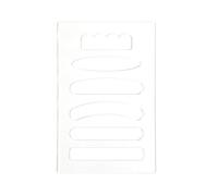 Woodworking Router Template - 1 Transparent Charcoal Fire Board Handle Template - 19.5x30cm/7.68x11.81 inch Bullet Trail Rotor Template, Cutting Guide Tool for Kitchen, Woodworking