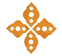 Woodworking Router Templates Radius Jig with CNC Processed ABS and Radius Range R5 R40 for Precise Corner Rounding and Grooving (4PCS)