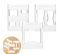 Woodworking Router Templates, Router Template Kit Router Template,3x Decorative Inlay Template | Parts, Tool, Measurements, Transparent, C