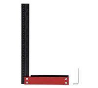 Woodworking Ruler 12in, Carpenter Square Measuring Tool, L Shaped Right Angle Ruler with Engraved Scale, High Precision 1/32in Accuracy, Durable Aluminium Alloy for Woodworki