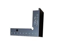 Woodworking Ruler Aluminium Square Measuring Tool with Seat Right Angles Positioning Block Layout Hand Ruler Measuring
