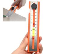 Woodworking Ruler | Carpentry Tool Woodworking Ruler | Rotatable Head Non-Slip Grip Gadget for Precise Measurement Positioning Construction